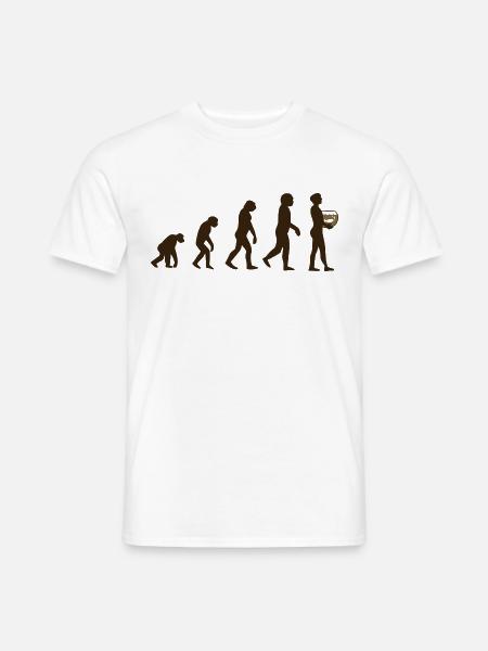 Aquarium Evolution - Männer T-Shirt - Weiß