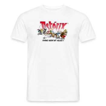 Asterix & Obelix: Dabei sein ist alles! - Männer T-Shirt - Weiß - Vorne - AI Model Male 178 dark (178cm)