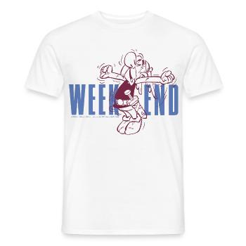 Asterix & Obelix Hoch Die Hände Wochenende - Männer T-Shirt - Weiß - Vorne - AI Model Male 178 dark (178cm)