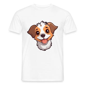 Cirnechi Dell Ätna Hunderasse Aquarell Karikatur Ka - Männer T-Shirt - Weiß - Vorne - AI Model Male 178 dark (178cm)