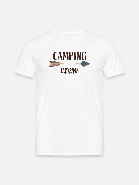 camping crew - Männer T-Shirt - Weiß