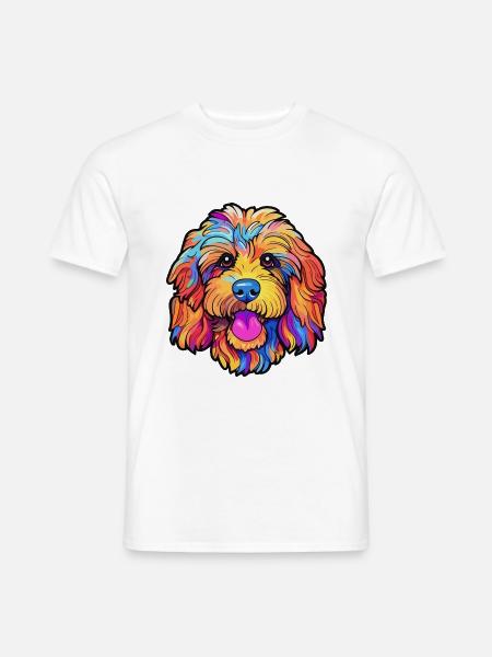 Cockapoo Hunderasse Cartoon Kawaii Illustration - Männer T-Shirt - Weiß