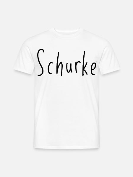 Schurke - Handschrift Statement schwarz - Männer T-Shirt - Weiß