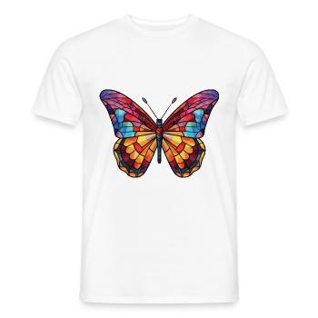 Schmetterling Bunte Aquarell-Tierillustration - Männer T-Shirt - Weiß - Vorne - AI Model Male 178 dark (178cm)