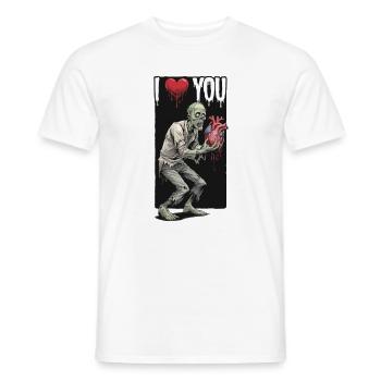 I love You - Zombie - Männer T-Shirt - Weiß - Vorne - AI Model Male 178 dark (178cm)