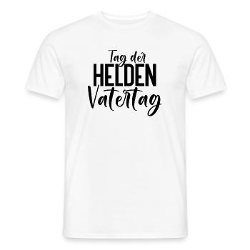 Tag der Helden Vatertag Vater Liebster Motiv - Männer T-Shirt - Weiß - Vorne - AI Model Male 178 dark (178cm)