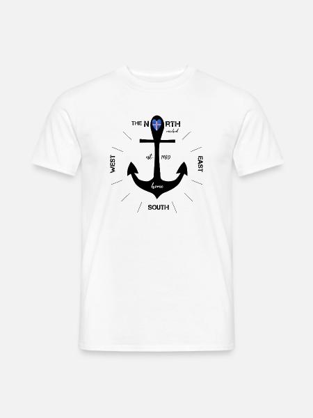 Anker Island Urlaub - Männer T-Shirt - Weiß