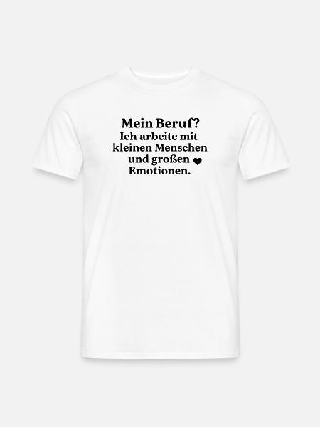 Kleine Menschen & Große Emotionen - Männer T-Shirt - Weiß