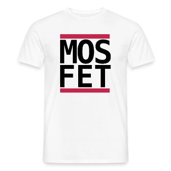 Mosfet Elektronik Fans run Design - Männer T-Shirt - Weiß - Vorne - AI Model Male 178 dark (178cm)