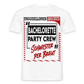 Junggesellinnenabschied Schwester der Braut Sister - Männer T-Shirt - Weiß - Vorne - AI Model Male 178 dark (178cm)