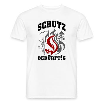 Waldbrandgefahr Zeichen Eichhörnchen - Männer T-Shirt - Weiß - Vorne - AI Model Male 178 dark (178cm)