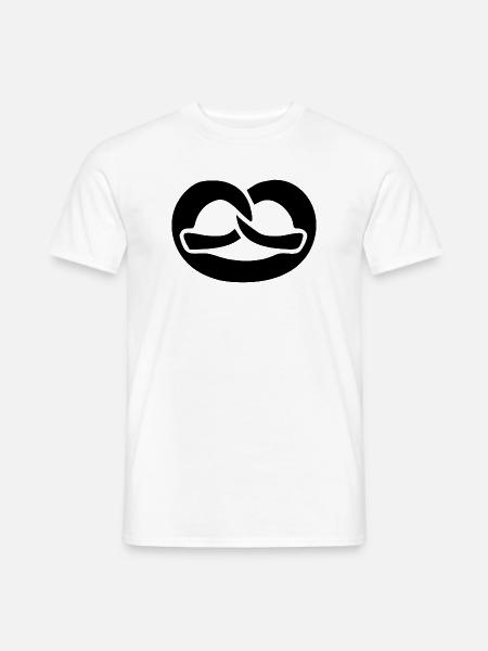 Brezel 4 - Männer T-Shirt - Weiß