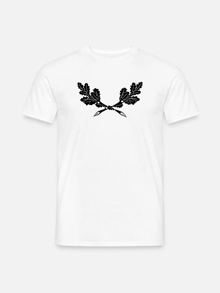 Eiche Logo Jäger 2 - Männer T-Shirt - Weiß