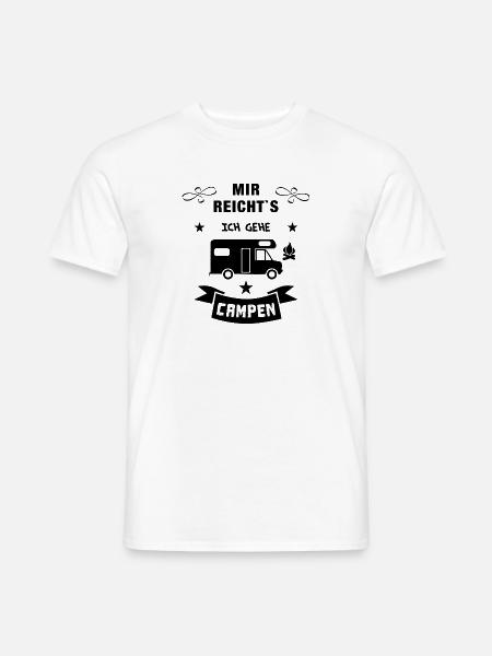 mir reichts camping wohnmobil - Männer T-Shirt - Weiß