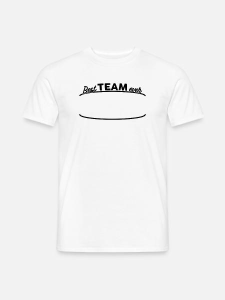 Bestes Team aller Zeiten - Registrieren Sie Ihr Team - Männer T-Shirt - Weiß