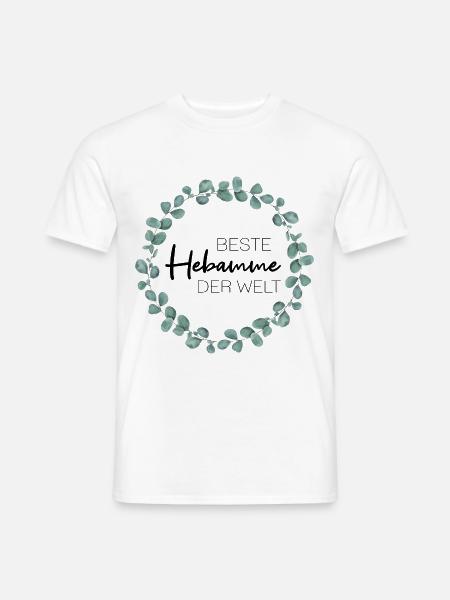 Beste Hebamme der Welt - Männer T-Shirt - Weiß