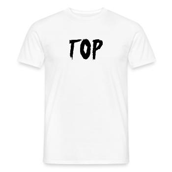 Top - Männer T-Shirt - Weiß - Vorne - AI Model Male 178 dark (178cm)
