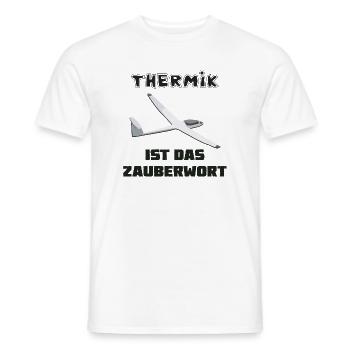 thermik ist das zauberwort - Männer T-Shirt - Weiß - Vorne - AI Model Male 178 dark (178cm)