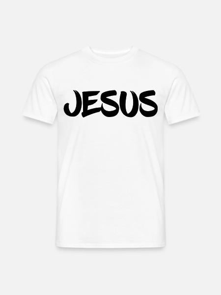 Jesus - Männer T-Shirt - Weiß