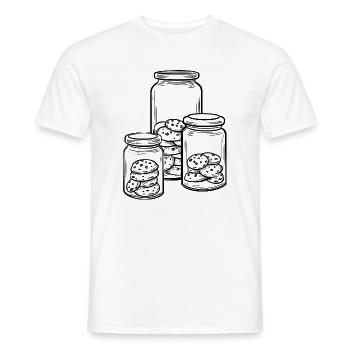 kekse - Männer T-Shirt - Weiß - Vorne - AI Model Male 178 dark (178cm)