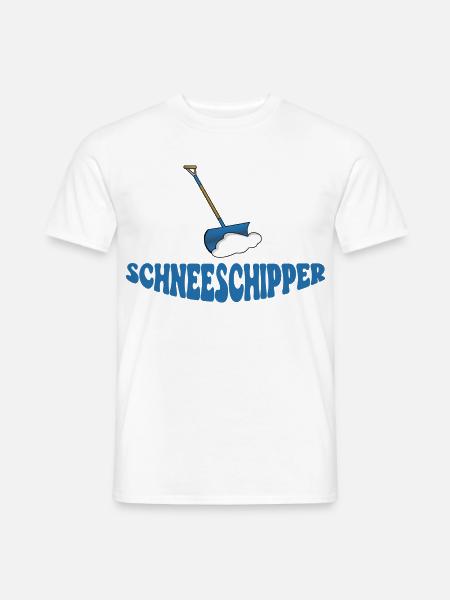 Schneeschipper Winter Schnee Shirt - Männer T-Shirt - Weiß