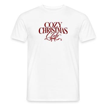 Cozy Christmas Club - Männer T-Shirt - Weiß - Vorne - AI Model Male 178 dark (178cm)