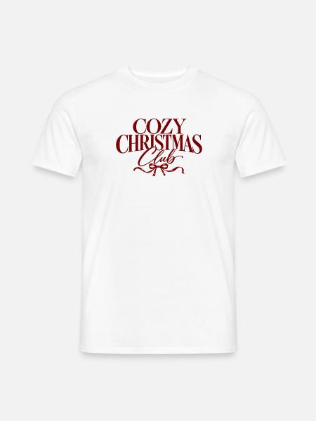 Cozy Christmas Club - Männer T-Shirt - Weiß