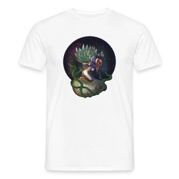 Helle Nymphe Sukkulentenpflanze - Männer T-Shirt - Weiß - Vorne - AI Model Male 178 dark (178cm)