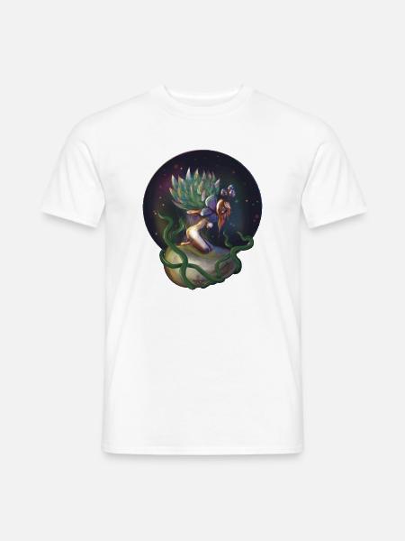 Helle Nymphe Sukkulentenpflanze - Männer T-Shirt - Weiß
