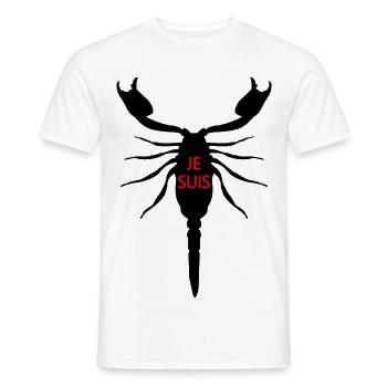Ich bin Skorpion, Sternzeichen - Männer T-Shirt - Weiß - Vorne - AI Model Male 178 dark (178cm)