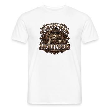 Classy Men Smoke Cigars - Männer T-Shirt - Weiß - Vorne - AI Model Male 178 dark (178cm)