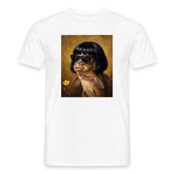 Lustige Karpfen Bob Haarschnitt - Männer T-Shirt - Weiß - Vorne - AI Model Male 178 dark (178cm)