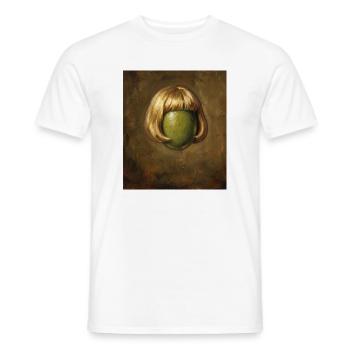 Lustige Olive Bob Haarschnitt - Männer T-Shirt - Weiß - Vorne - AI Model Male 178 dark (178cm)