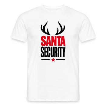 Santa Fetter roter Text mit Stern - Männer T-Shirt - Weiß - Vorne - AI Model Male 178 dark (178cm)