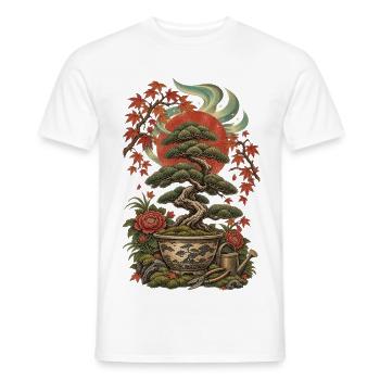 Japanische Bonsai Master Schnittscheren - Männer T-Shirt - Weiß - Vorne - AI Model Male 178 dark (178cm)