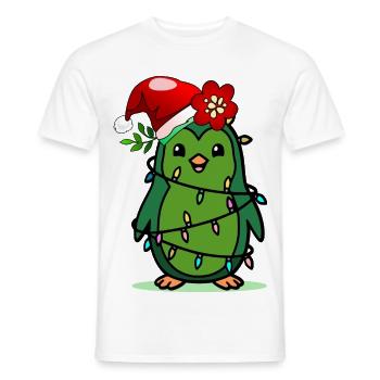 Christmas Kids Pinguin - Männer T-Shirt - Weiß - Vorne - AI Model Male 178 dark (178cm)