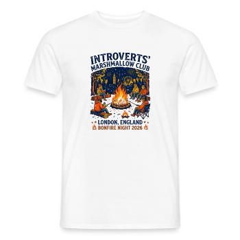 England Introverts Marshmallow Club London - Männer T-Shirt - Weiß - Vorne - AI Model Male 178 dark (178cm)