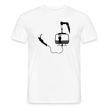  Bungee Jumper Geschenkidee, Bungy Jumps, Bungee - Männer T-Shirt - Weiß - Vorne - AI Model Male 178 dark (178cm)