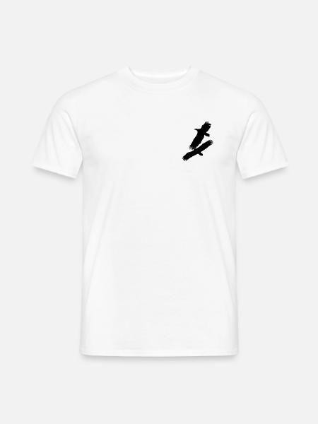 Zwei Adler im Nahkampf - Männer T-Shirt - Weiß