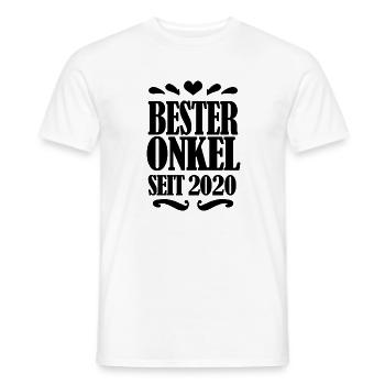 Bester Onkel seit 2020 - Männer T-Shirt - Weiß - Vorne - AI Model Male 178 dark (178cm)