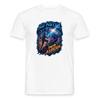 Ad_Astra_per_Aspera - Männer T-Shirt - Weiß - Vorne - AI Model Male 178 dark (178cm)