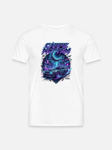 Carpe_Noctem_-_Cyberpunk_-_1 - Männer T-Shirt - Weiß