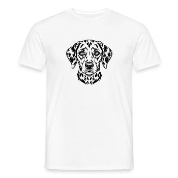 Dalmatinerkopf - Männer T-Shirt - Weiß - Vorne - AI Model Male 178 dark (178cm)