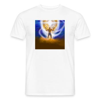 Unendlichkeit - Männer T-Shirt - Weiß - Vorne - AI Model Male 178 dark (178cm)