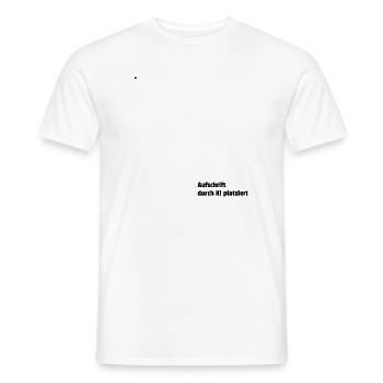 durch KI platziert - Männer T-Shirt - Weiß - Vorne - AI Model Male 178 dark (178cm)