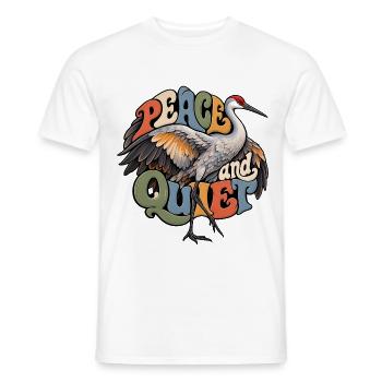 Sandkranich - Männer T-Shirt - Weiß - Vorne - AI Model Male 178 dark (178cm)