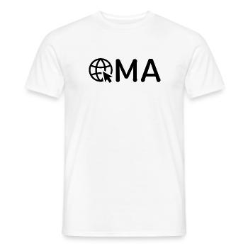 Oma mit Internet-Symbol – Schwarz - Männer T-Shirt - Weiß - Vorne - AI Model Male 178 dark (178cm)