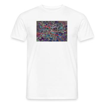 ungeordnetes_wirre - Männer T-Shirt - Weiß - Vorne - AI Model Male 178 dark (178cm)