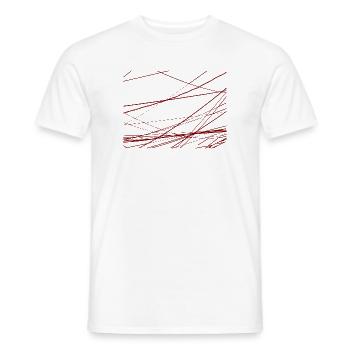 Design Stromkabel durcheinander - Männer T-Shirt - Weiß - Vorne - AI Model Male 178 dark (178cm)