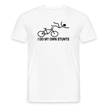 Radfahrer Fahrrad Spruch Humor - Männer T-Shirt - Weiß - Vorne - AI Model Male 178 dark (178cm)